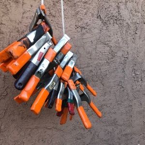 Steel spring clamps with vinyl handles